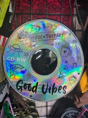 NWT Good Vibes Mix CD Handbag - Novelty Purse